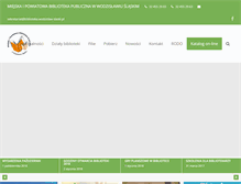 Tablet Screenshot of biblioteka.wodzislaw.pl